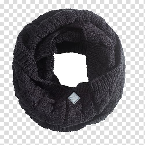 Scarf Eurostar International Limited Wool Fur, black scarf transparent background PNG clipart