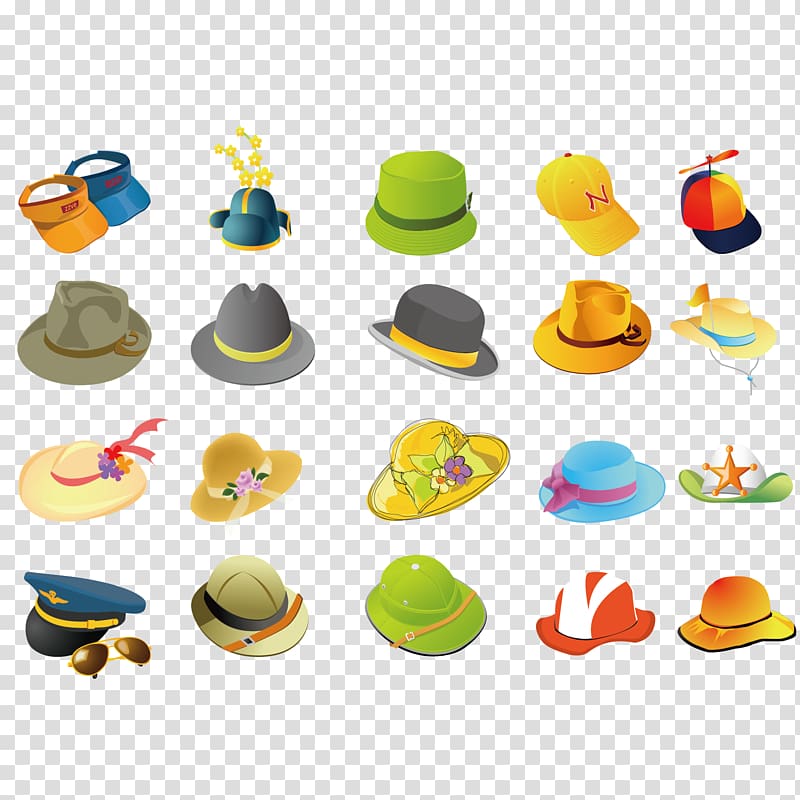 Hat Clothing Euclidean , Hat Collection transparent background PNG clipart