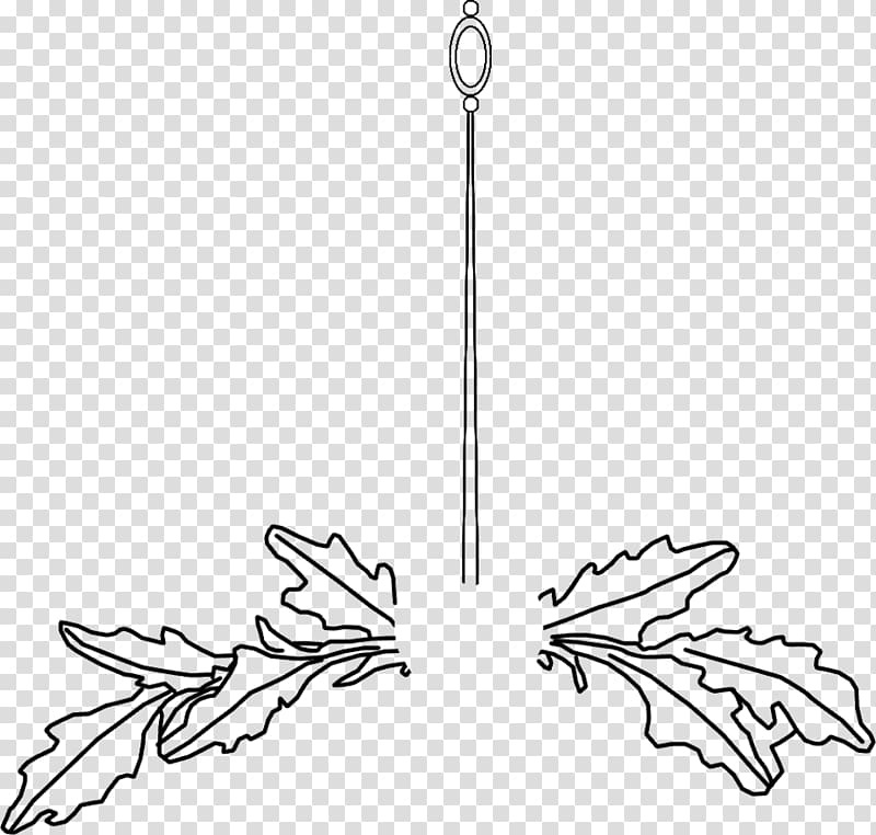 Twig Line art Body Jewellery Angle, oak Wreath transparent background PNG clipart