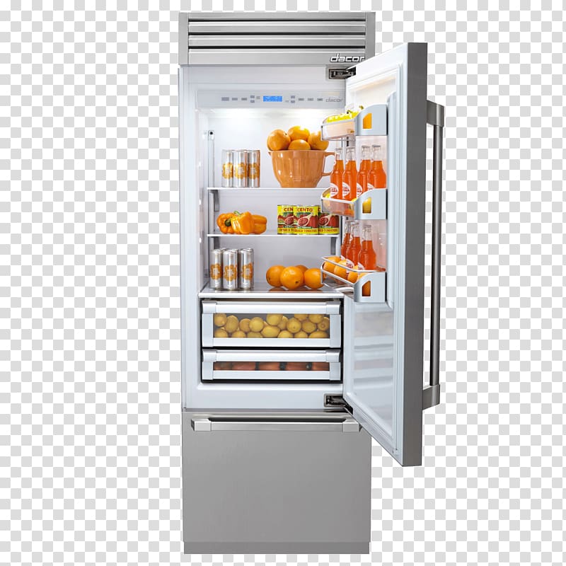 Refrigerator Dacor Freezers Home appliance Kitchen, refrigerator transparent background PNG clipart