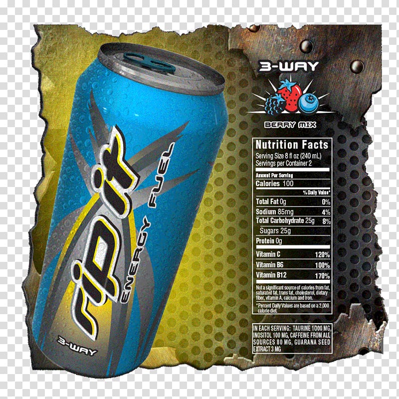 Sports & Energy Drinks Rip It Energy shot Nutrition facts label, contact military posture transparent background PNG clipart