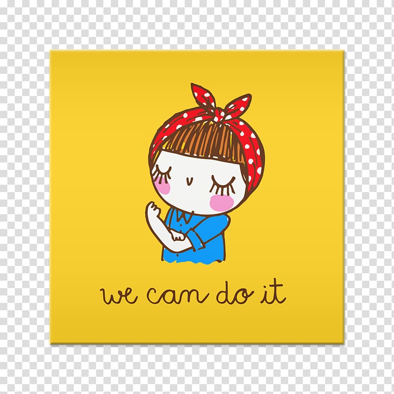 We Can Do It! Rosie the Riveter Poster Drawing, we can do it woman transparent background PNG clipart