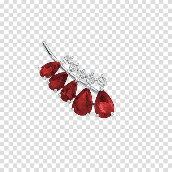 Ruby Earring Jewellery Sapphire, ruby transparent background PNG clipart