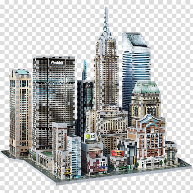 Empire State Building at Night, 3D Puzzle Buildings