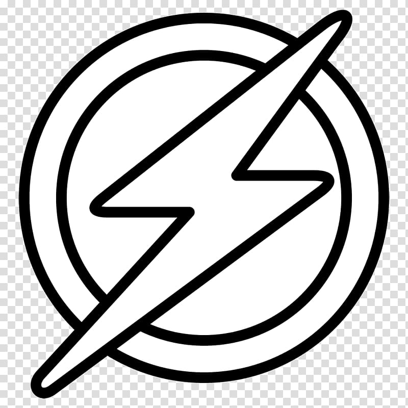 Flash Wally West Logo Coloring book, Flash transparent background PNG clipart