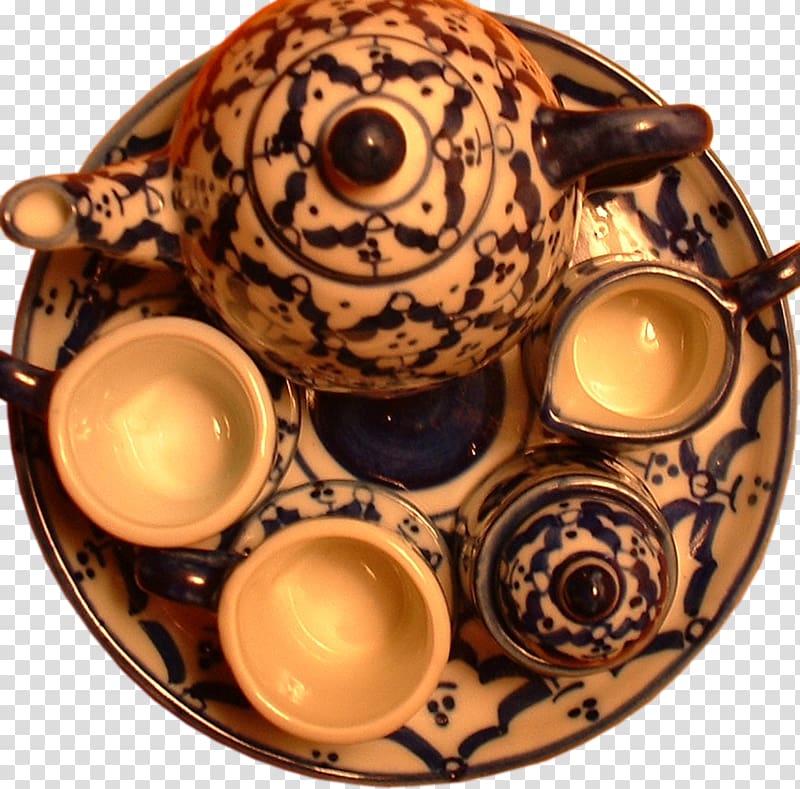 Tea set Tableware Yellow tea Tea party, sets transparent background PNG clipart