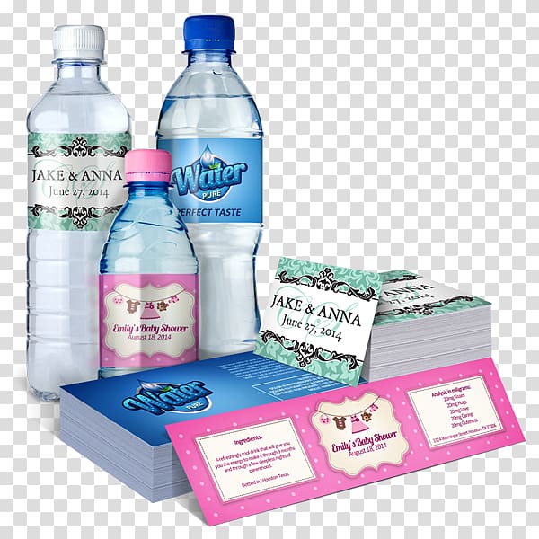 Water Bottles Bottled water Paper Label, bottle transparent background PNG clipart