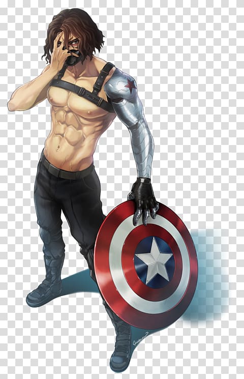 Bucky Barnes Captain America Fan art, captain america transparent background PNG clipart