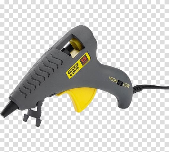 Tool Stanley Glue Gun with 24 Glue Sticks Hot-melt adhesive, Glue gun transparent background PNG clipart