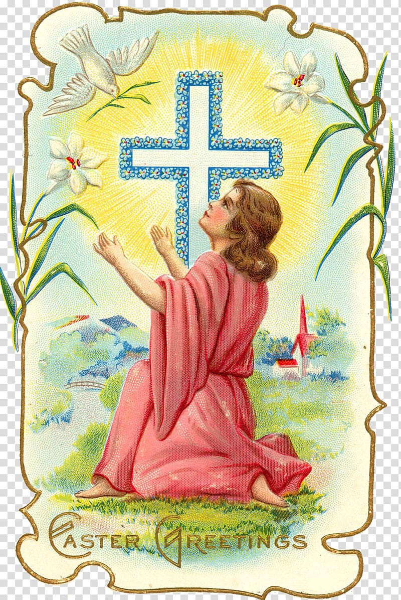 Easter postcard Resurrection Religion Christianity, Easter cross transparent background PNG clipart