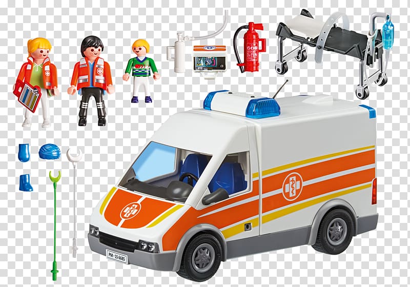 Playmobil Stretcher Toy Ambulance Emergency department, ambulance transparent background PNG clipart