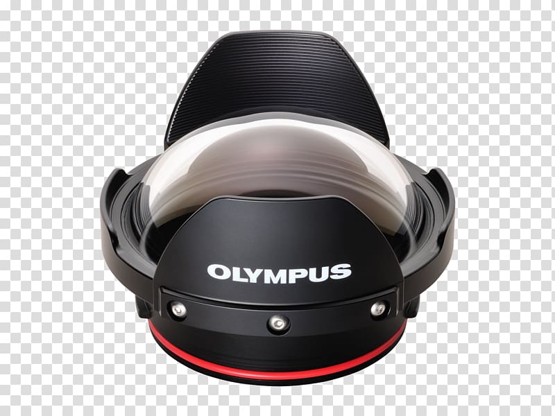 Olympus M.Zuiko Digital ED 8 mm f/1.8 Fisheye Pro Camera lens Olympus PPO-EP02 Dome Port for Select M.ZUIKO DIGITAL Lenses, To Use , Spherical, camera lens transparent background PNG clipart