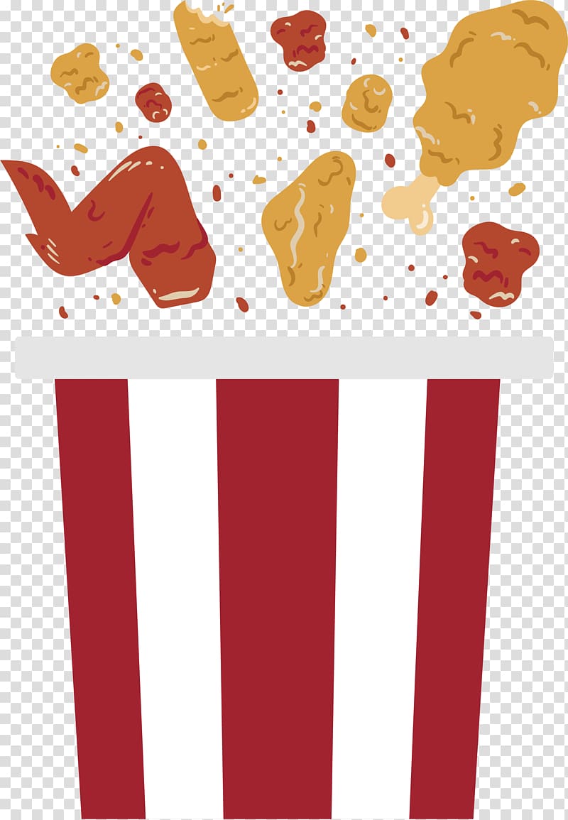 Crispy fried chicken Junk food Frying, Whole family bucket bucket transparent background PNG clipart