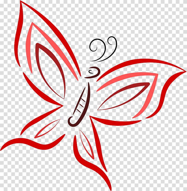 Butterfly Raindrop Technique Computer Icons , RED LINES transparent background PNG clipart