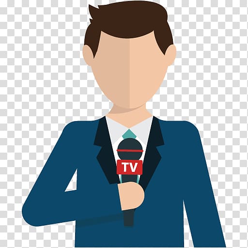 journaliste reporter clipart people