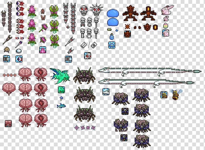 Terraria Sprite Cthulhu Steam, sprite transparent background PNG clipart