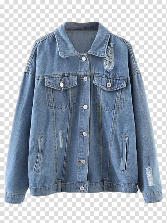 Hoodie Jean jacket Jeans Parka, blue coat transparent background PNG clipart