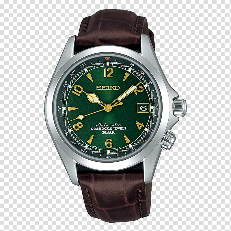 Seiko Men's Alpinist SARB017 Automatic watch セイコー・メカニカル, watch transparent background PNG clipart