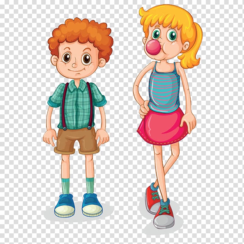 Hair Cartoon , Cartoon men and women transparent background PNG clipart