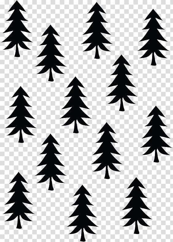 Paper Christmas tree Gift wrapping, Black Christmas tree background transparent background PNG clipart