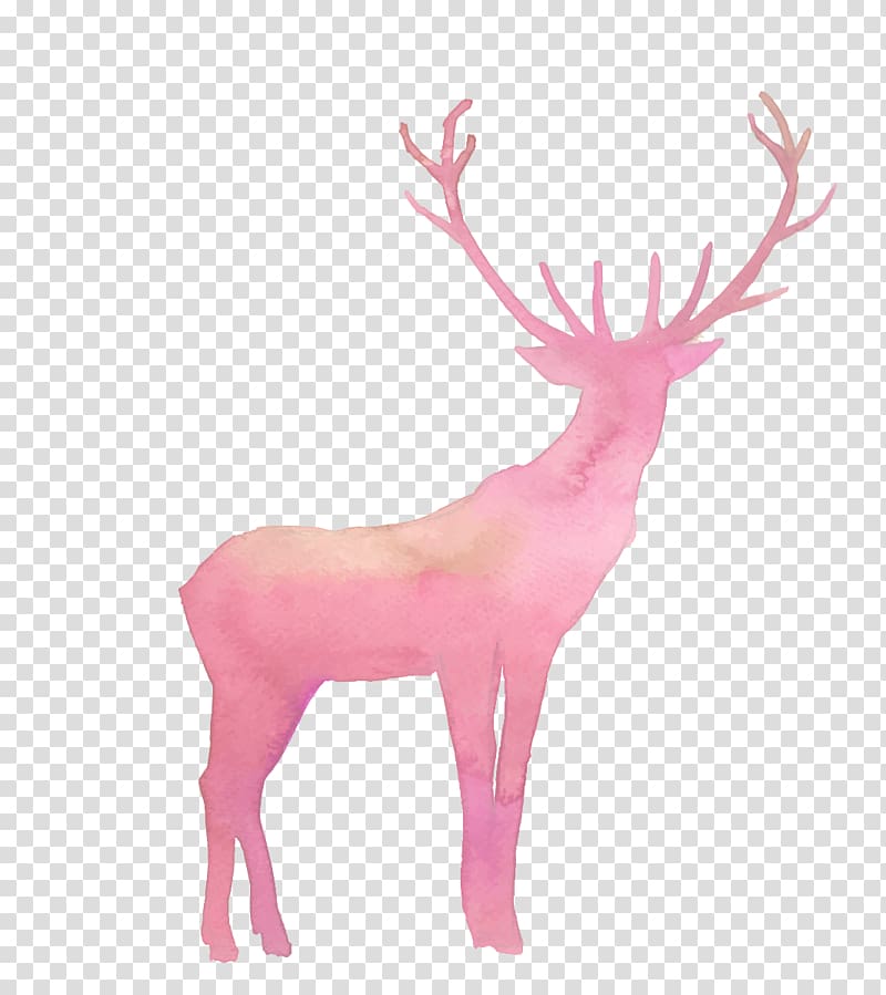 Reindeer Elk, deer transparent background PNG clipart