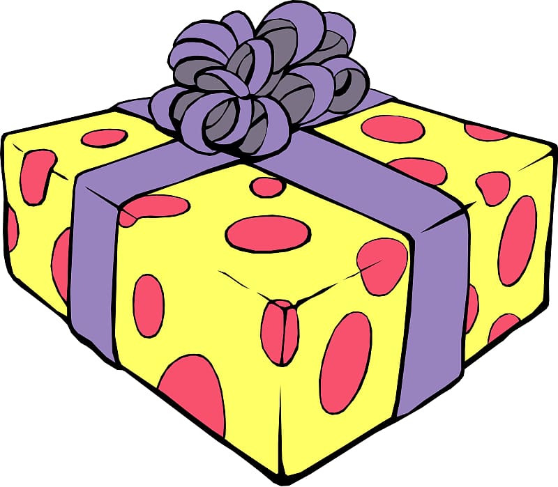 Gift Free content , Cute Present transparent background PNG clipart