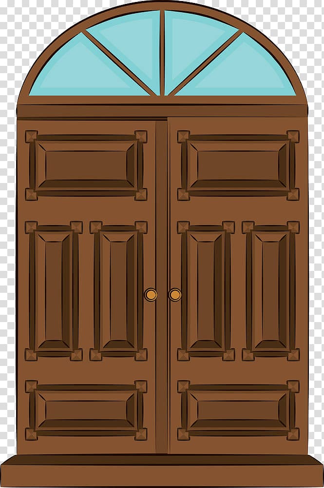 Door Illustration A closed door transparent background PNG