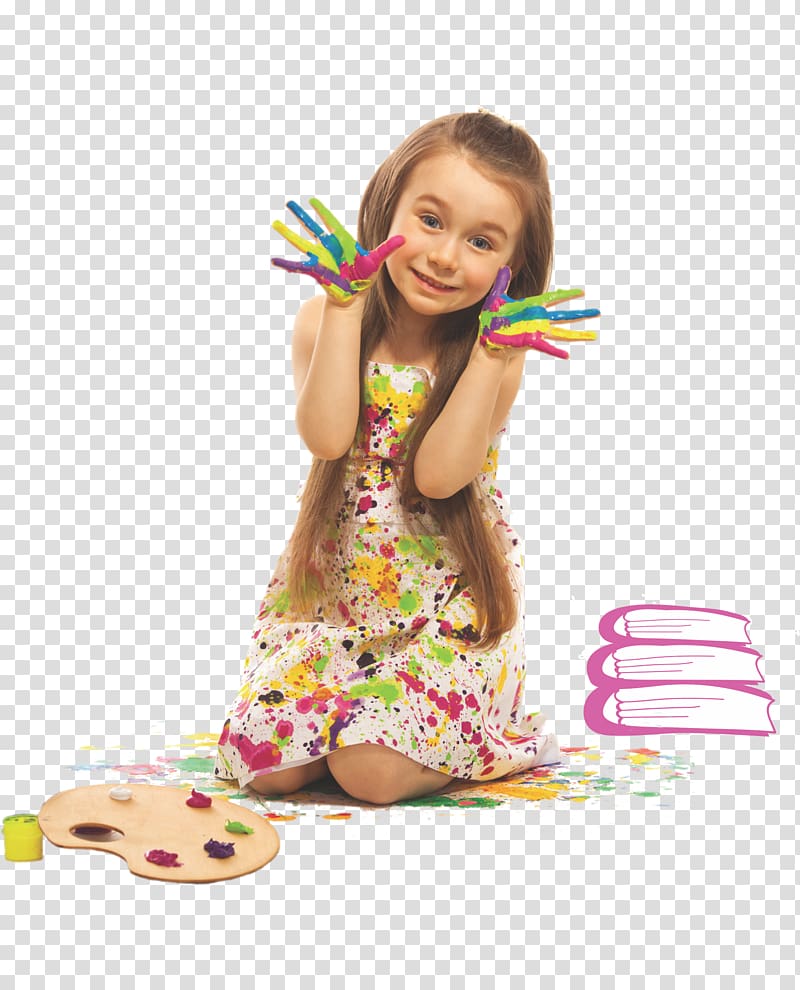 Painting Child , hand-painted creative fashion girl transparent background PNG clipart