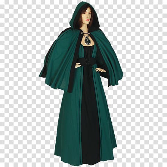 Cape Robe Cloak Clothing Hood, dress transparent background PNG clipart