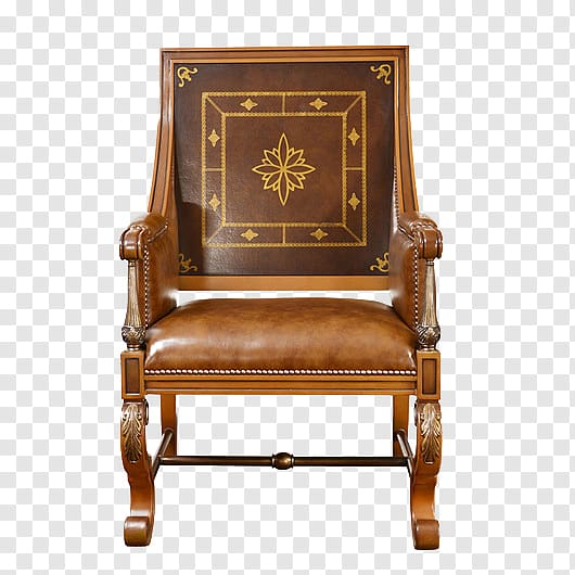 Chair Table Leather carving, ARMCHAIR transparent background PNG clipart