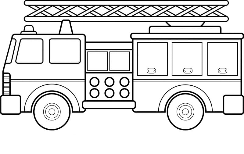 Car Fire engine Coloring book Firefighter Truck, Cartoon Tow Truck transparent background PNG clipart