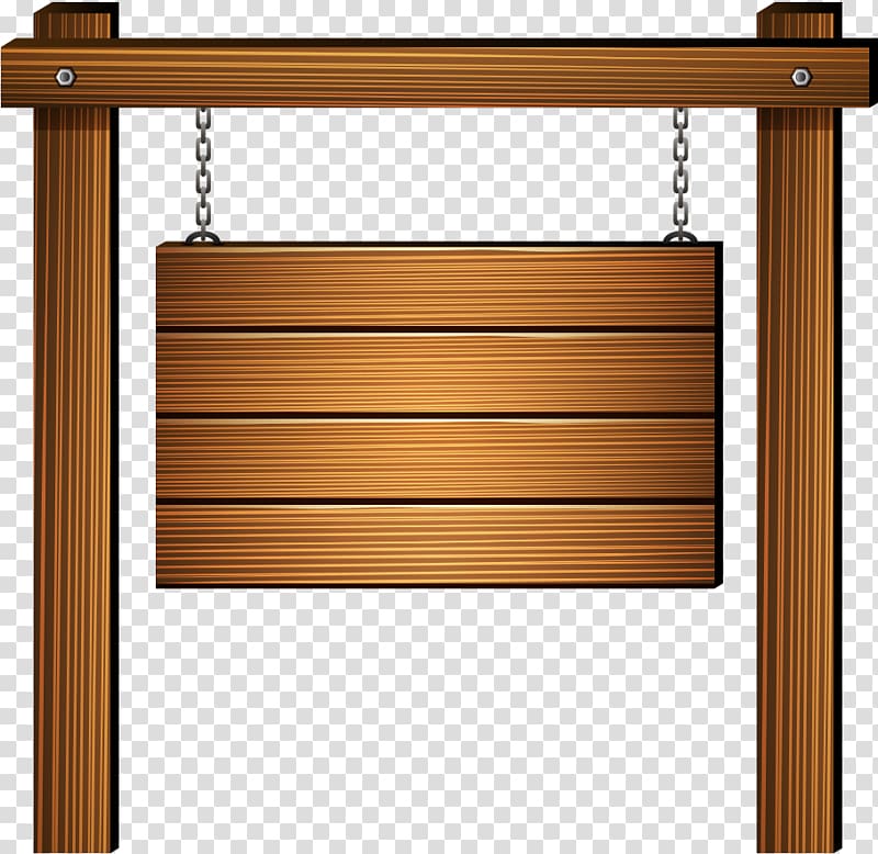brown wooden signboard, Wood, wooden sign hanging on the rack transparent background PNG clipart