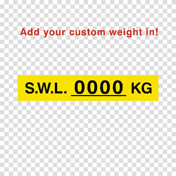 Working load limit Label Sticker Adhesive Sign, Label yellow transparent background PNG clipart