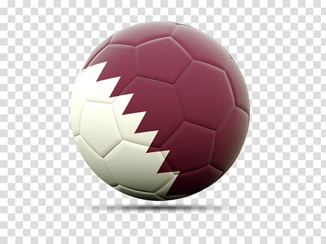 Flag of Qatar Football National flag, football transparent background PNG clipart