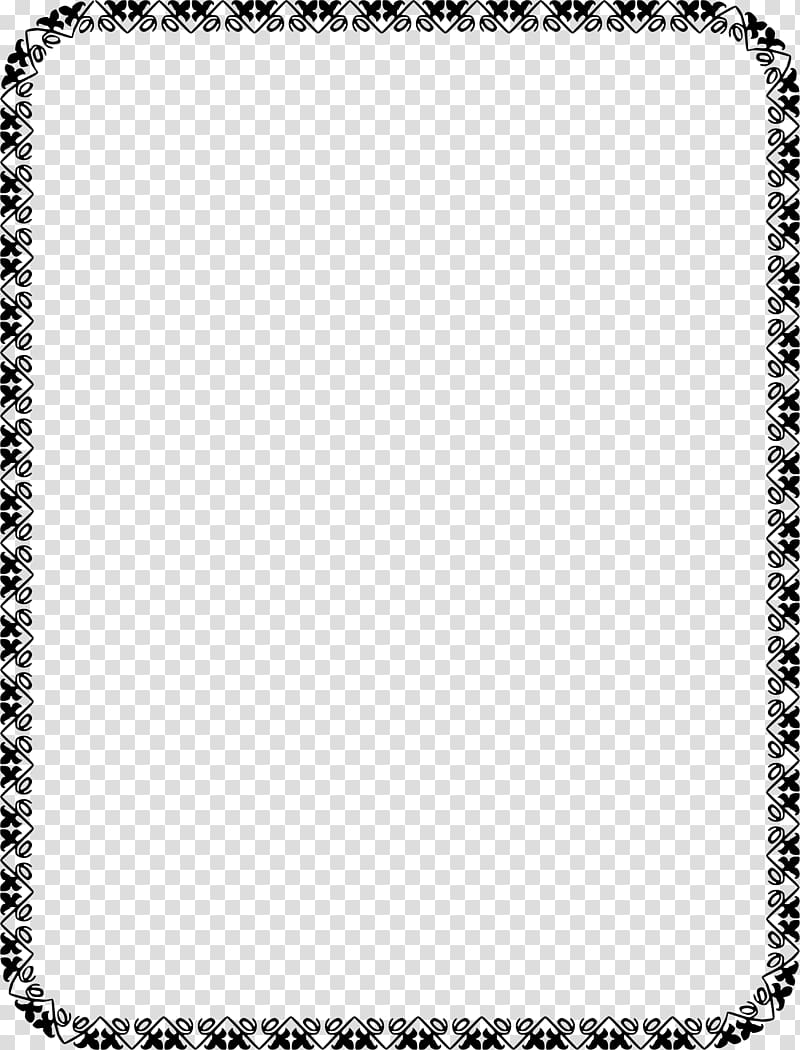 Standard Paper size , black border transparent background PNG clipart