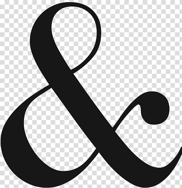 Ampersand Symbol Logogram Typographic ligature, symbol transparent background PNG clipart