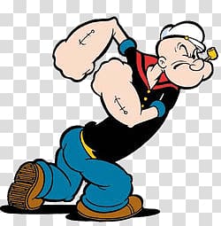 Popeye illustration, Popeye the Sailor transparent background PNG clipart