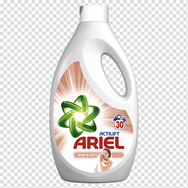 Ariel Laundry Detergent Liquid, ARIEL BABY transparent background PNG clipart