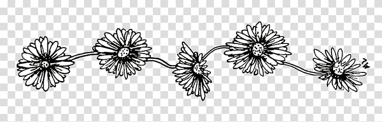 Black and white Drawing Flower, flower transparent background PNG clipart