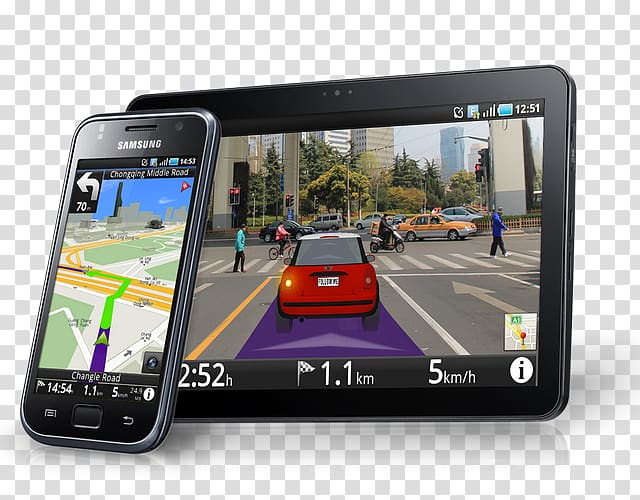 GPS Navigation Systems Smartphone Automotive navigation system Car, smartphone transparent background PNG clipart