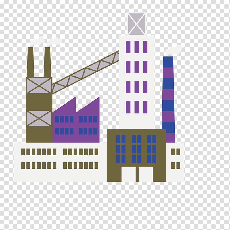Power station Coal Petroleum Industry, Cartoon Coal Power Plant Petrochemical Plant transparent background PNG clipart