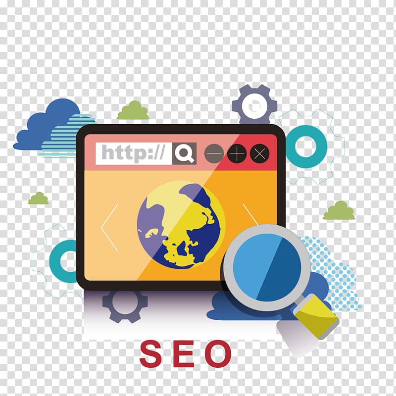 Digital marketing Search engine optimization Web design, magnifying glass and windows transparent background PNG clipart