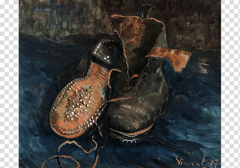 A Pair of Shoes Van Gogh self-portrait Van Gogh Museum Baltimore Museum of Art Painting, painting transparent background PNG clipart