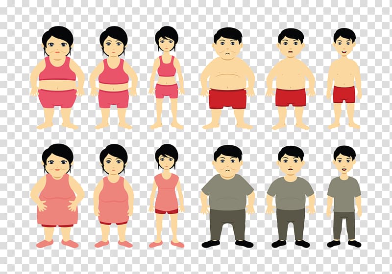Weight loss Drawing Health, thin transparent background PNG clipart