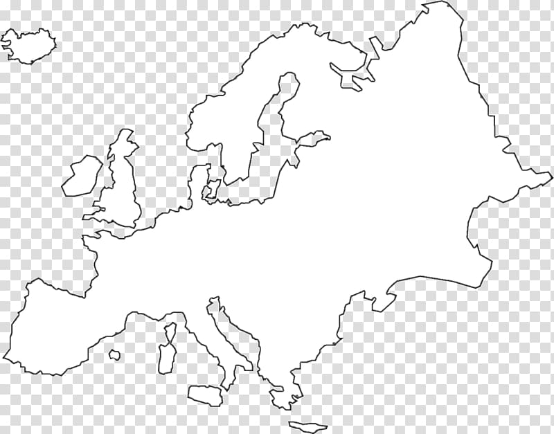 white geographic map illustration, Europe United States Black and white Map , europe transparent background PNG clipart