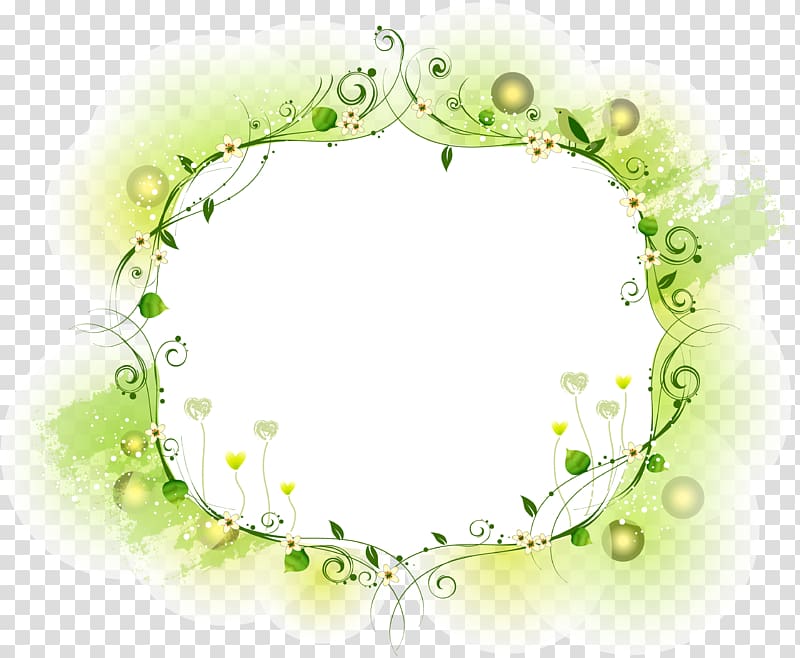 Frames Art, green frame transparent background PNG clipart