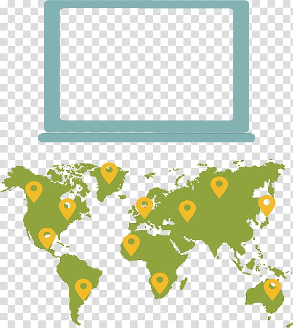 Globe World map, Computer interface ppt creative map transparent background PNG clipart