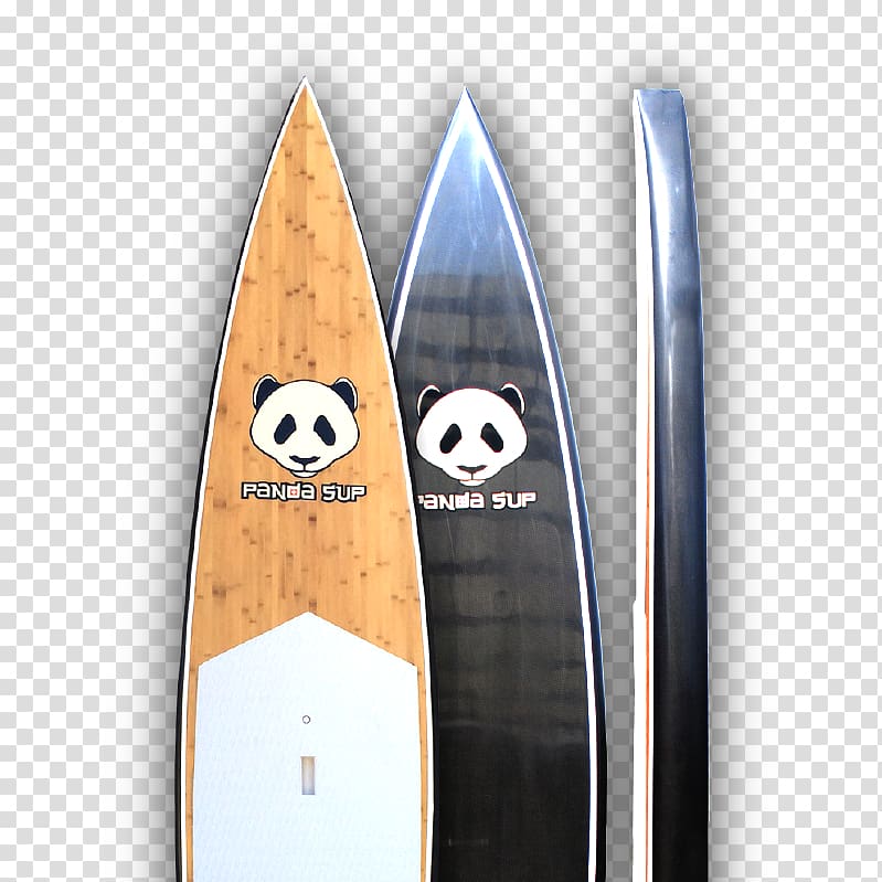 Standup paddleboarding Surfboard Tropical woody bamboos Giant panda, Bamboo board transparent background PNG clipart