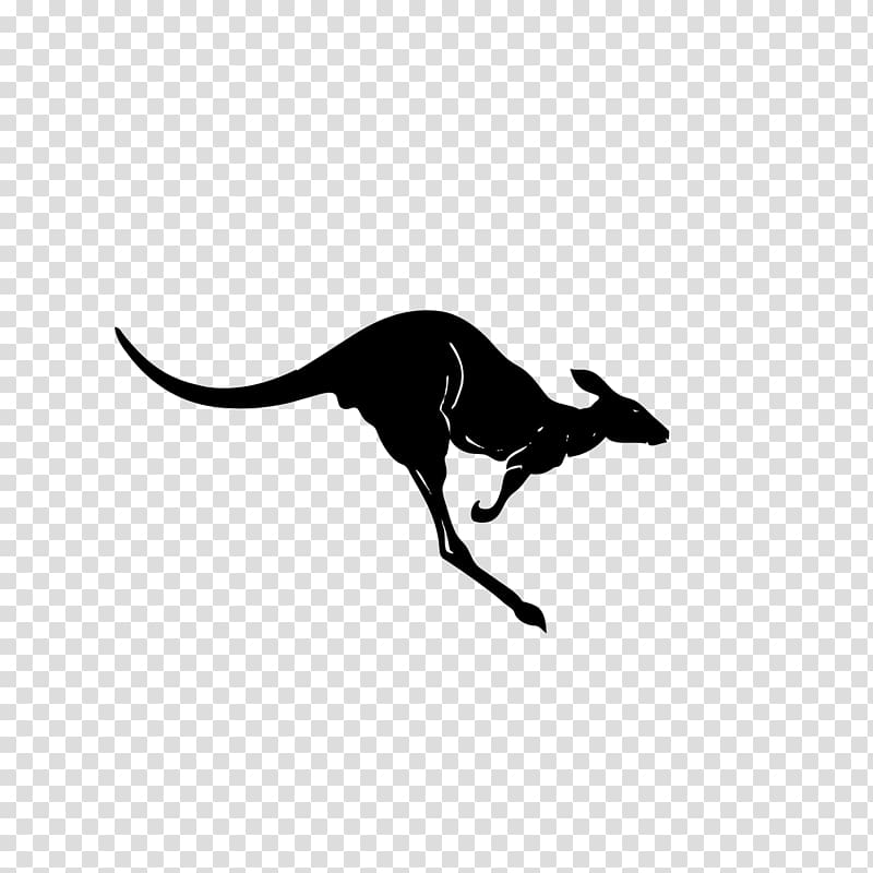 kangaroo silhouette transparent background PNG clipart