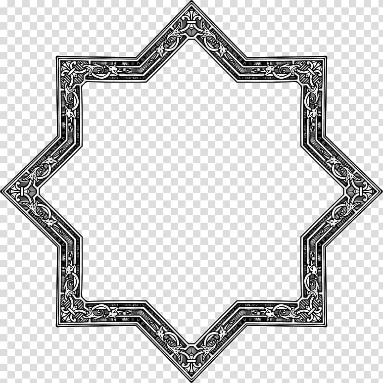black floral frame illustration, Kaaba Islam Mosque , thick transparent background PNG clipart